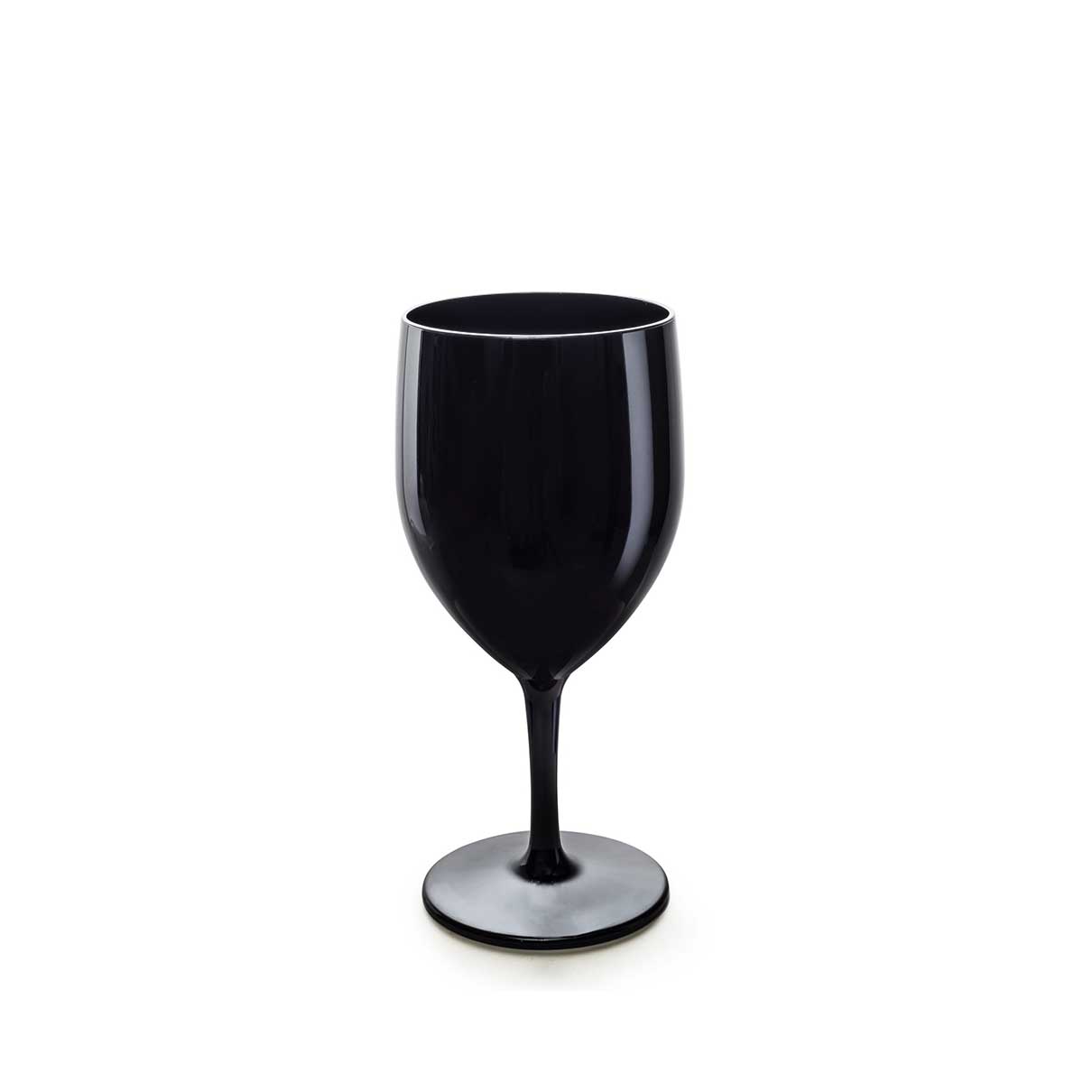Customized black wine glass - Volta