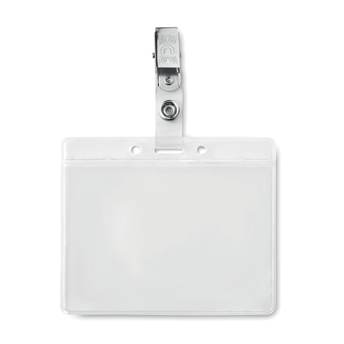 PVC Badge Holder with Metal Clip - Margate