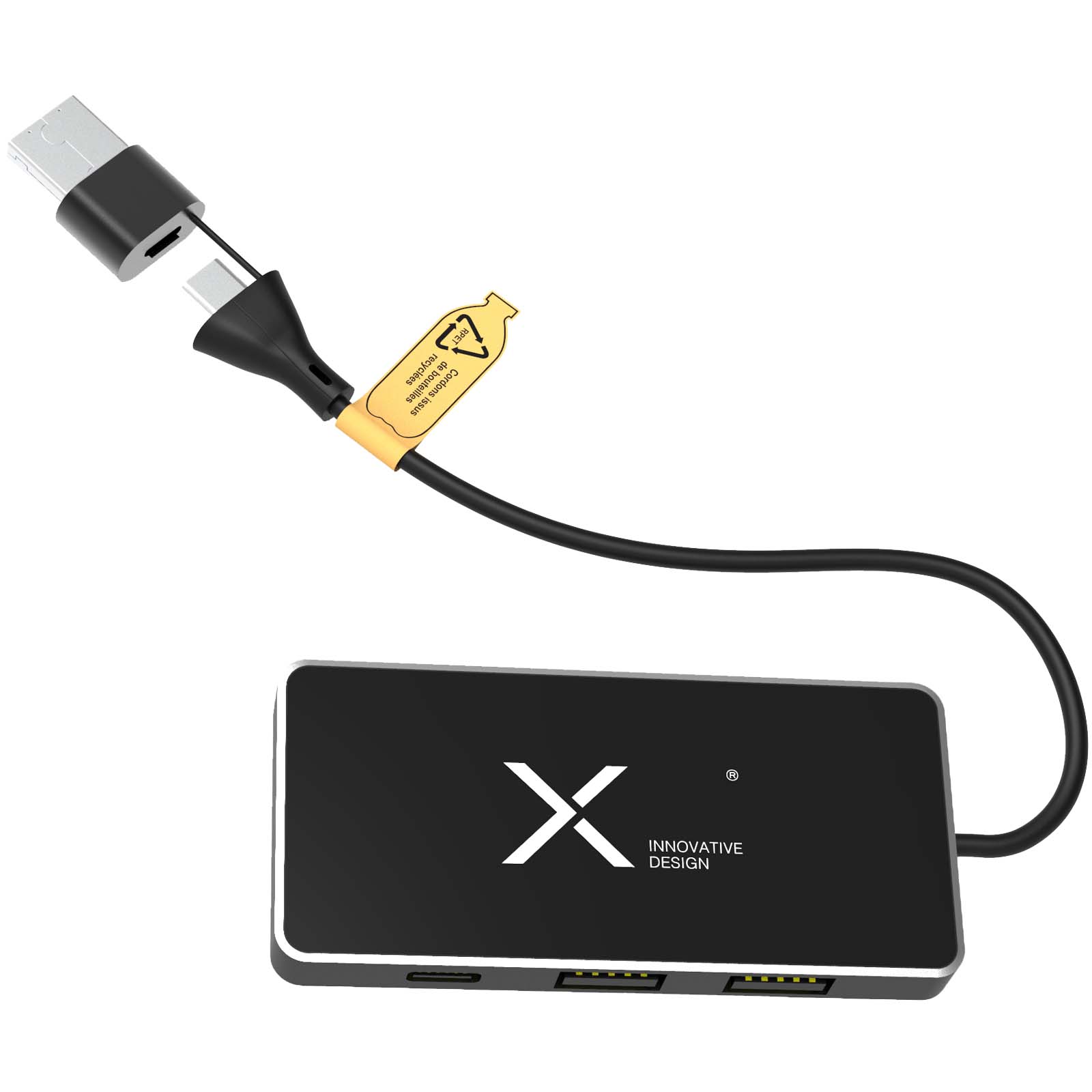 Universal 8-in-1 USB Hub with Dual Input and 6 Ports - Compton Martin