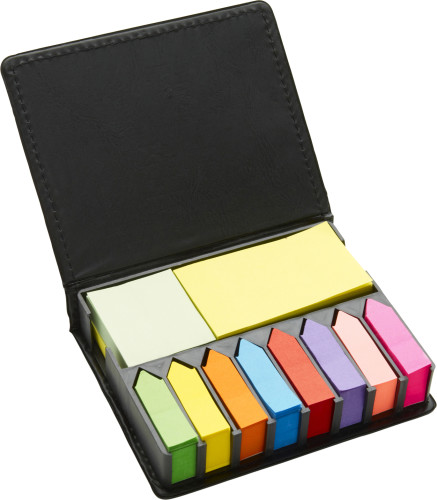 Colourful Self-Adhesive Memo Papers and Labels in Plastic Case - Cheadle Hulme