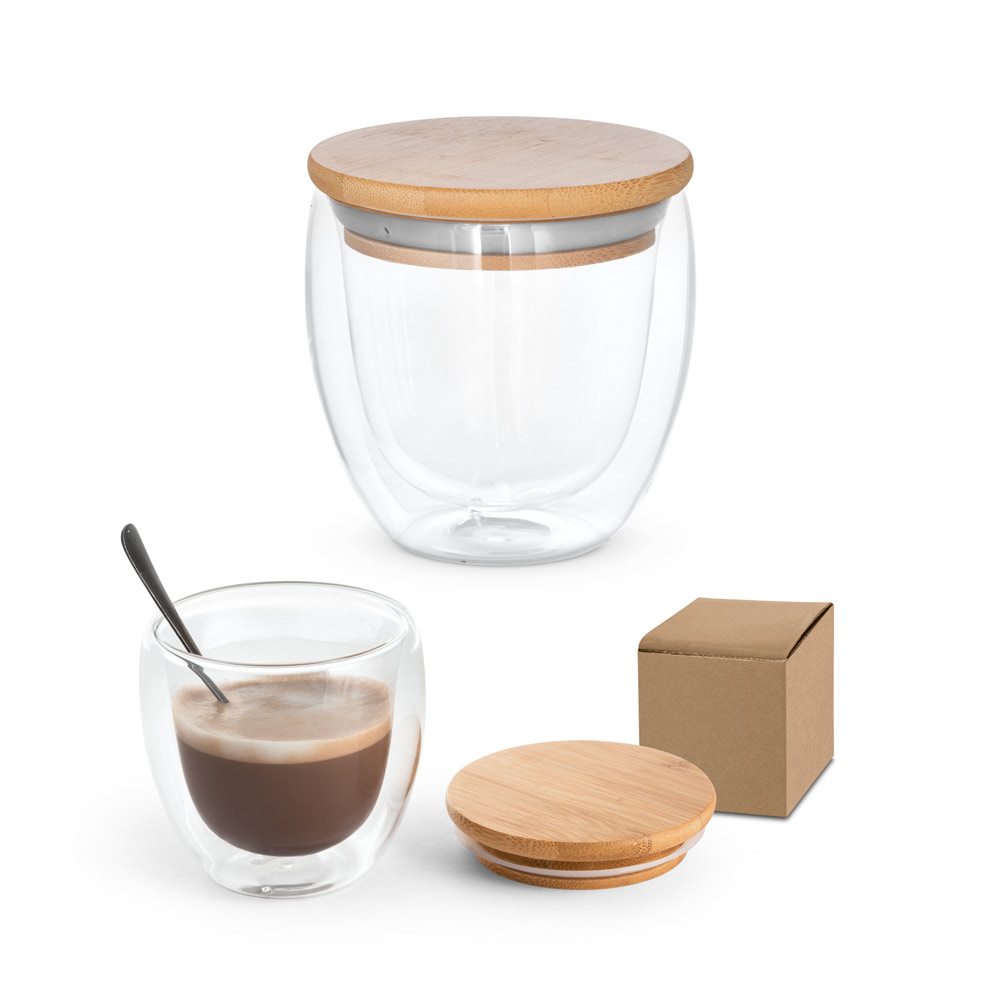Coventry Borosilicate Glass Travel Mug 250ml - Epsom