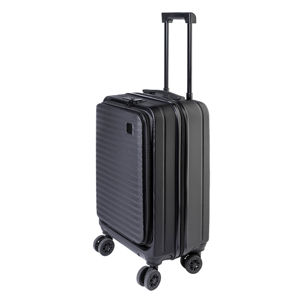 MeetMile 20" recycled ABS business carry-on trolley with TSA lock printed with logo