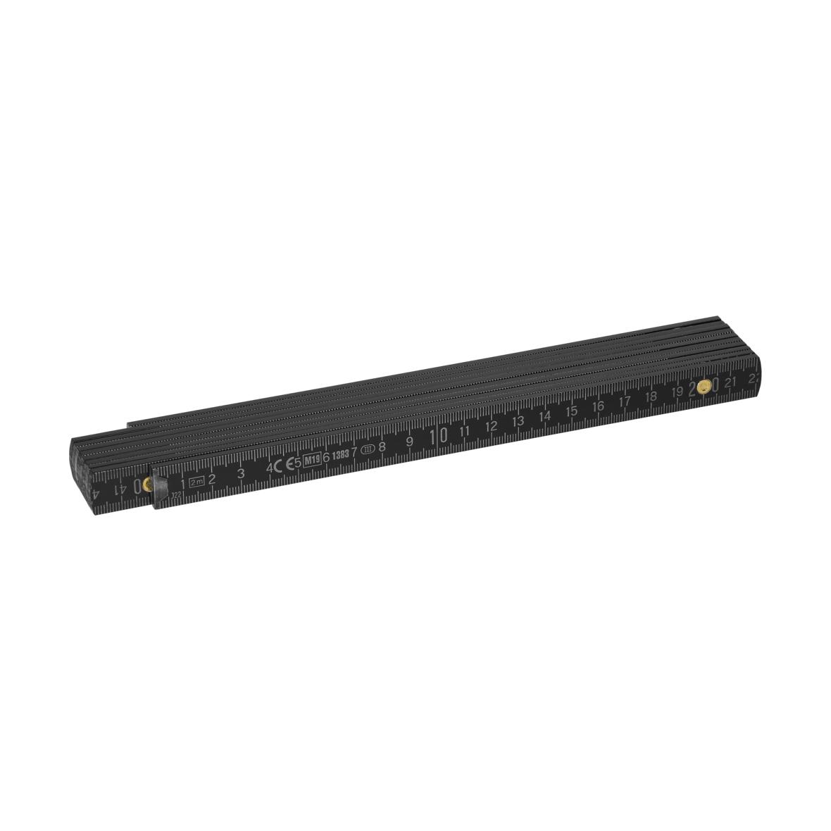 Beech Wood Folding Ruler with Metallic Joints - Exeter