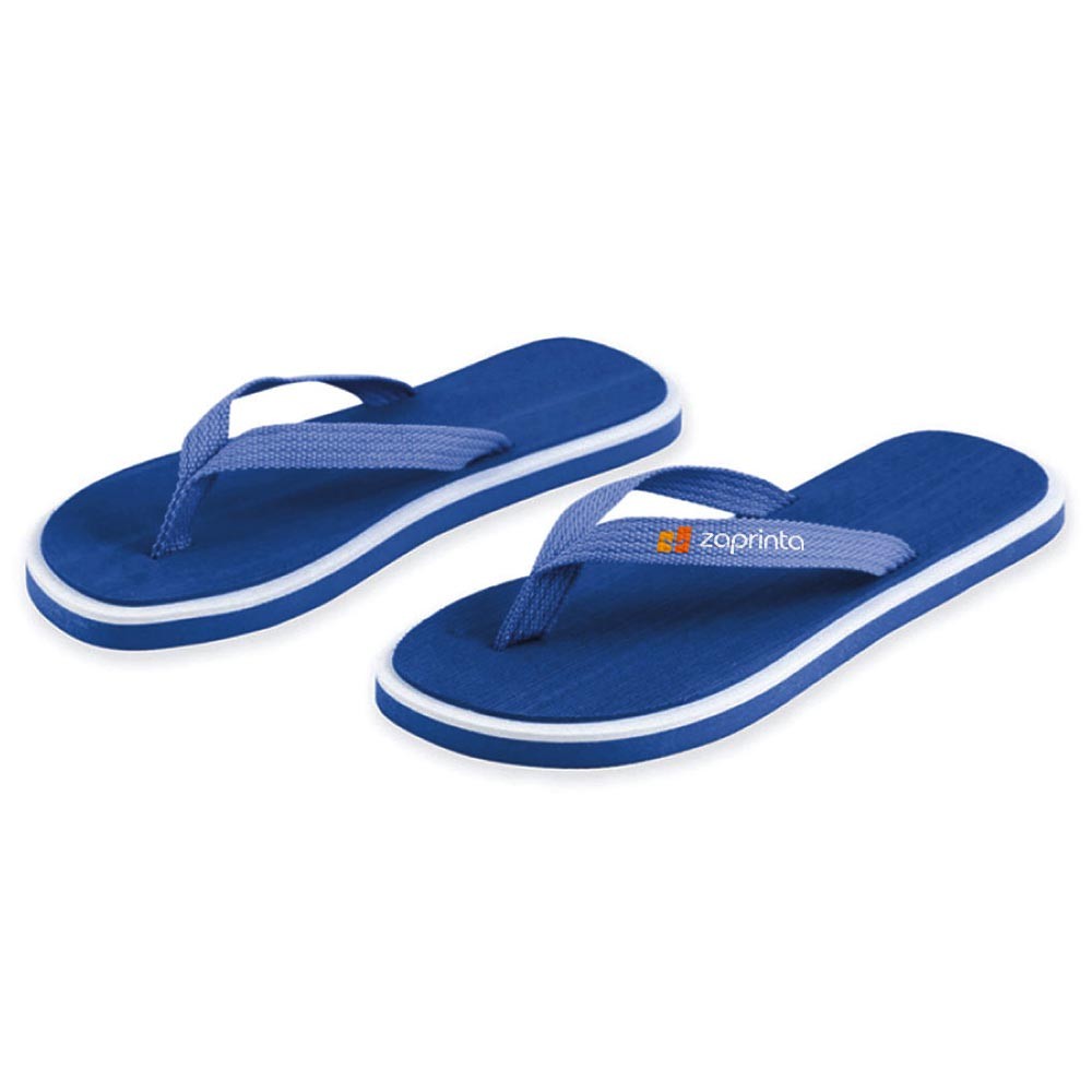 Two-tone flip-flops with a thick sole - Monmore Green