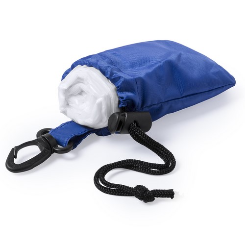 Adult Low-Density Polyethylene Poncho with Polyester Cover and Carabiner - Worthing