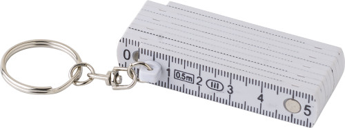 Plastic Foldable Ruler with Keychain - Coldred