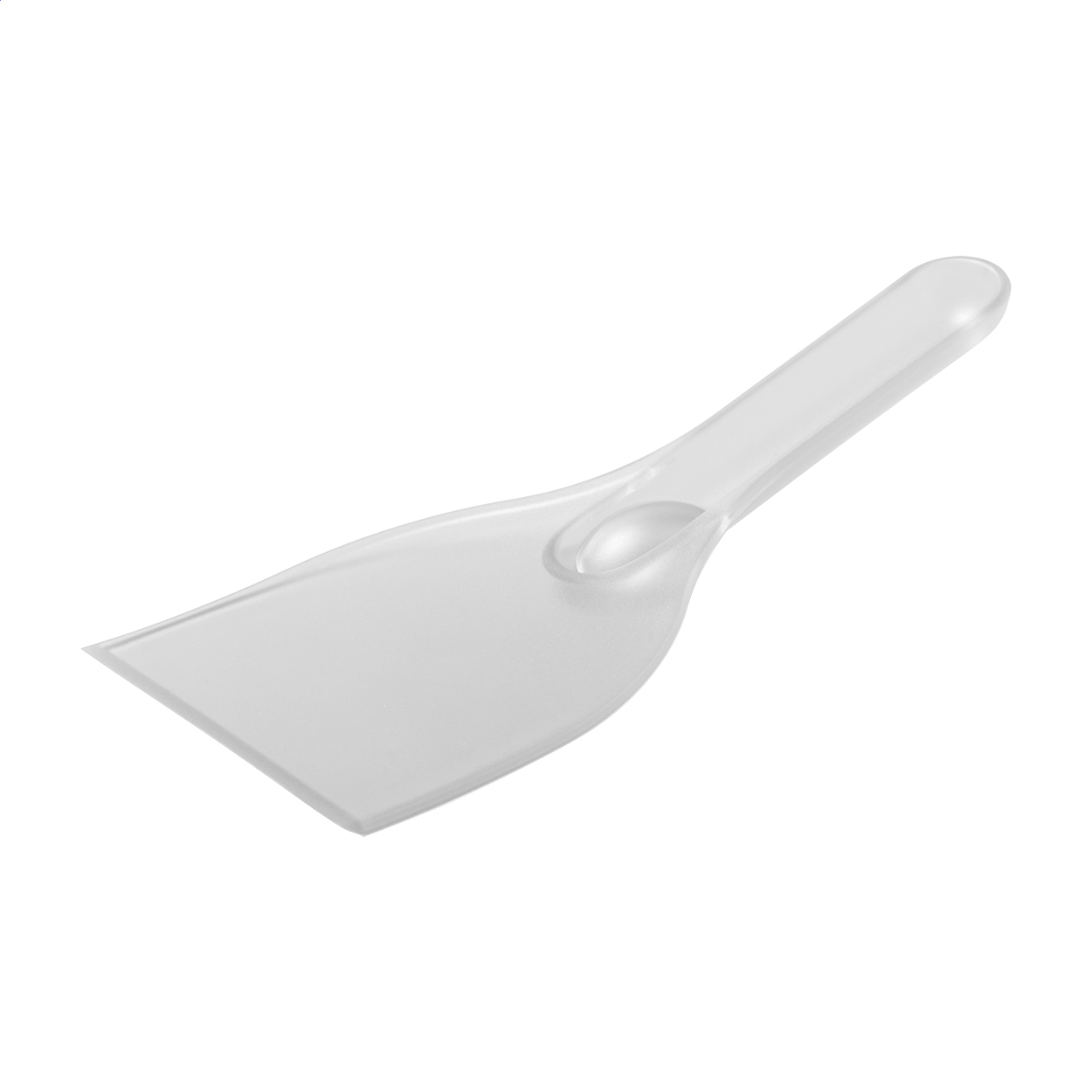Dicex plastic ice scraper with logo, budget friendly winter giveaway