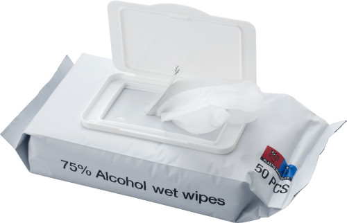 Bolsa sellada con toallitas húmedas de alcohol - Washington
