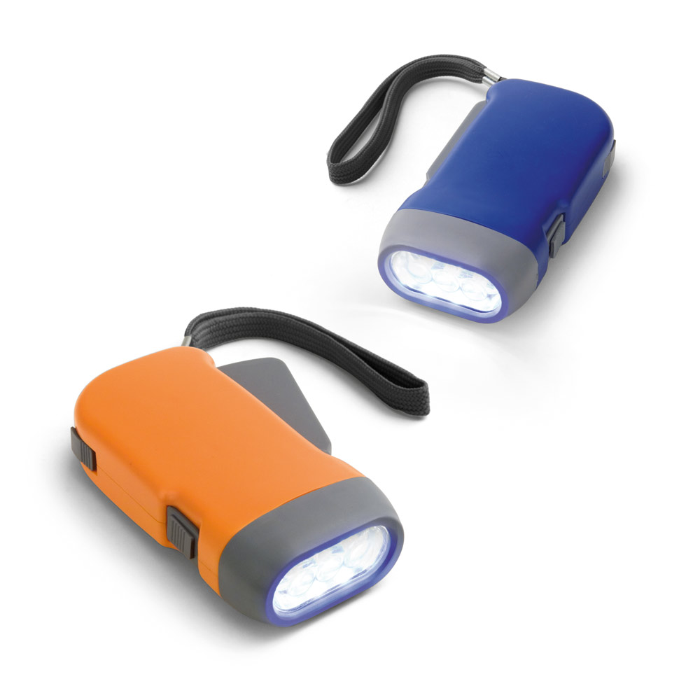 Hand Crank Flashlight with Wrist Strap - Bovey Tracey