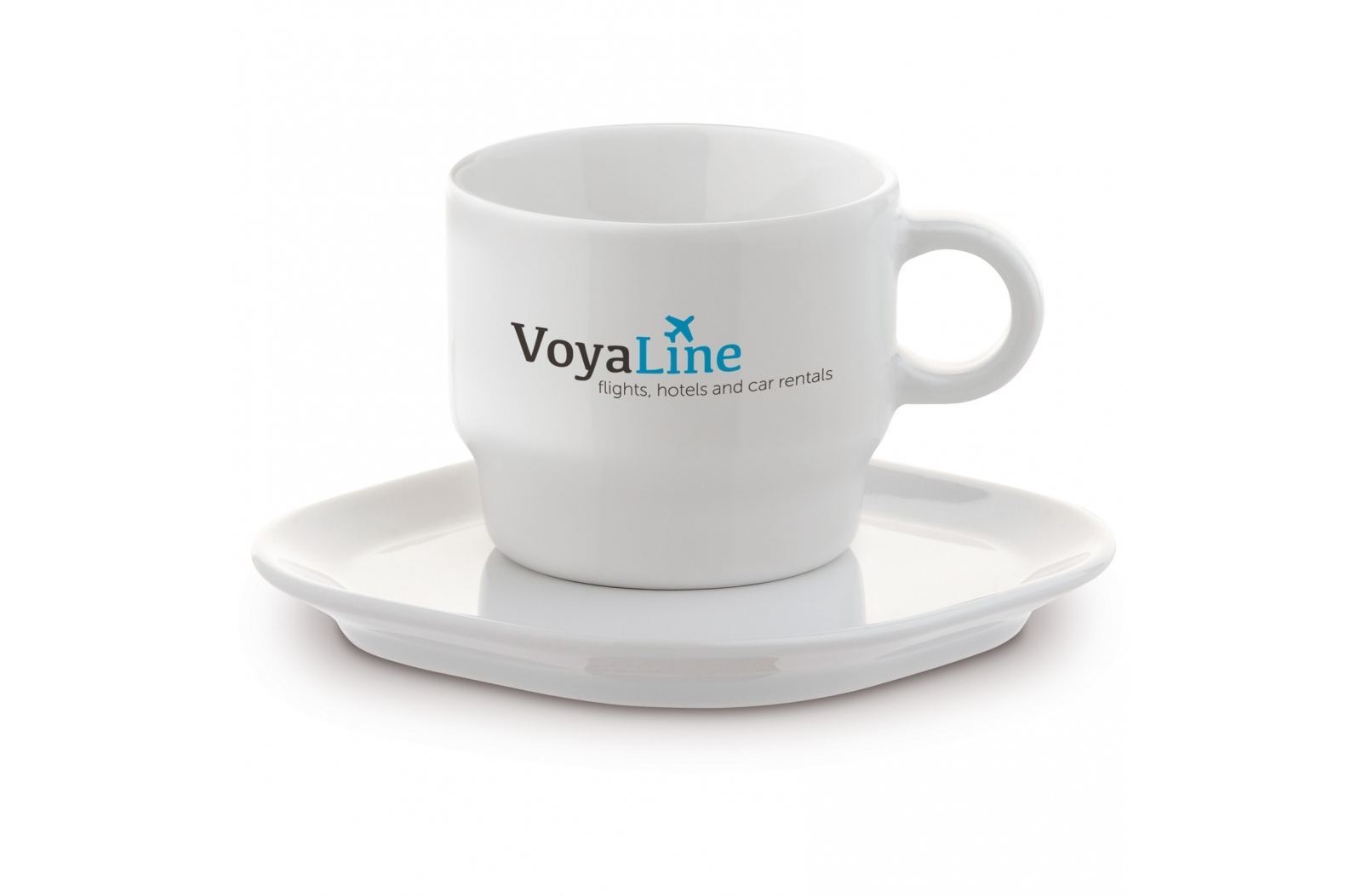 High-Quality Porcelain Cup and Saucer 'Satellite' Series - Wells-next-the-Sea