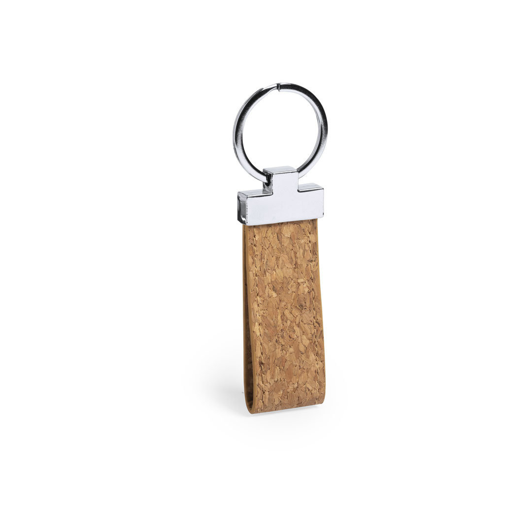 Cork & Steel Eco Keychain - Aylesbury printed with logo