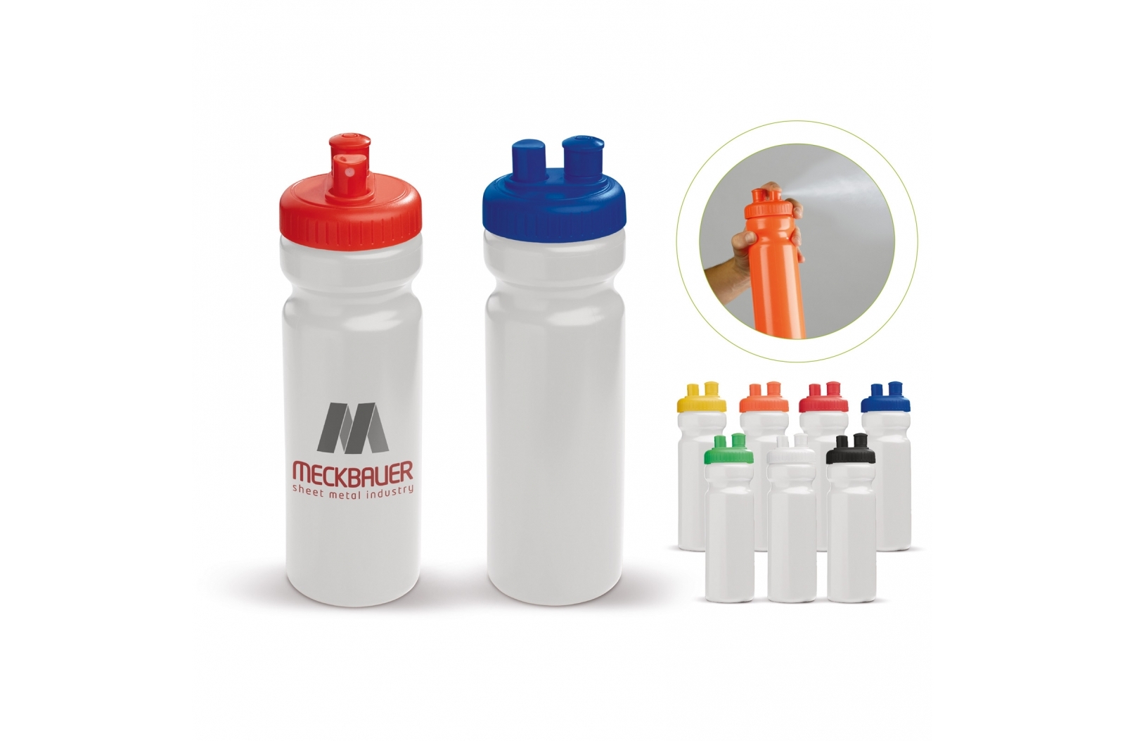 Ergonomic Sport Bottle with Spout and Mister - Nuneaton