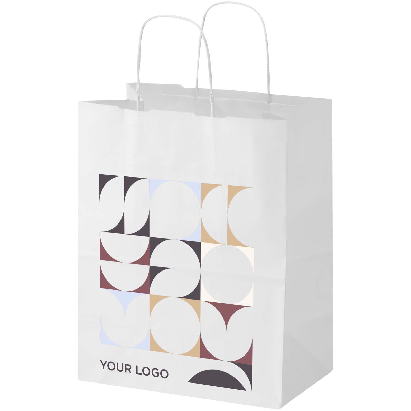Eco-Twist Kraft Carrier - Ladybridge printed with logo