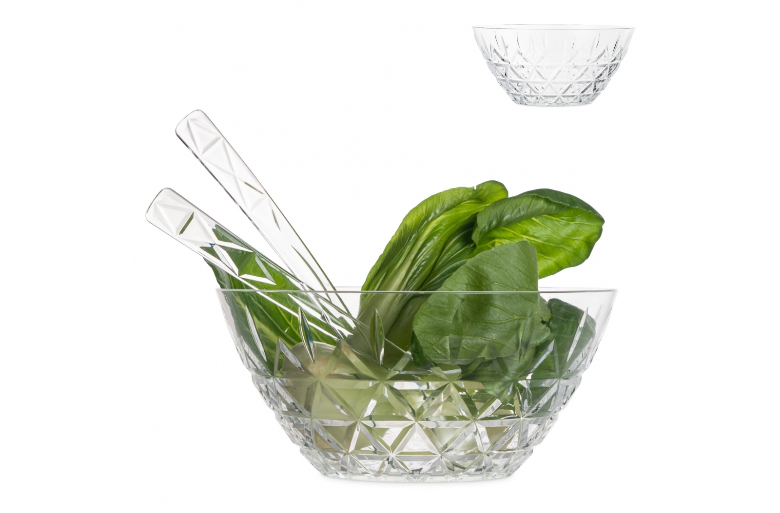 Crystal Clear Plastic Salad Bowl - Cranleigh - Ringwood