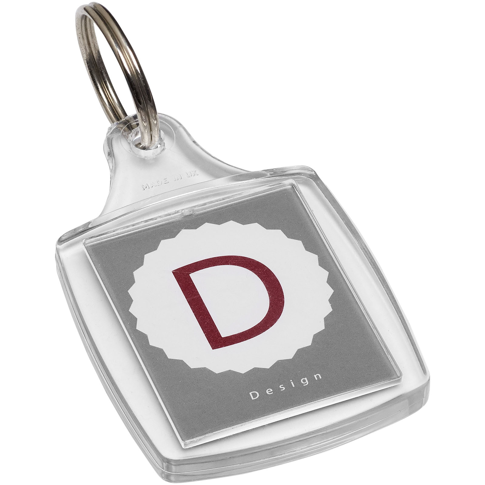 Transparent A5 Keychain with Metal Split Keyring - Tur Langton - Selborne