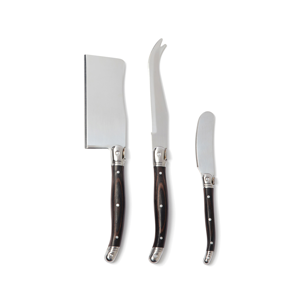 Stainless Steel Cheese Knife Set with Pakka Wood Handle - Alderbury