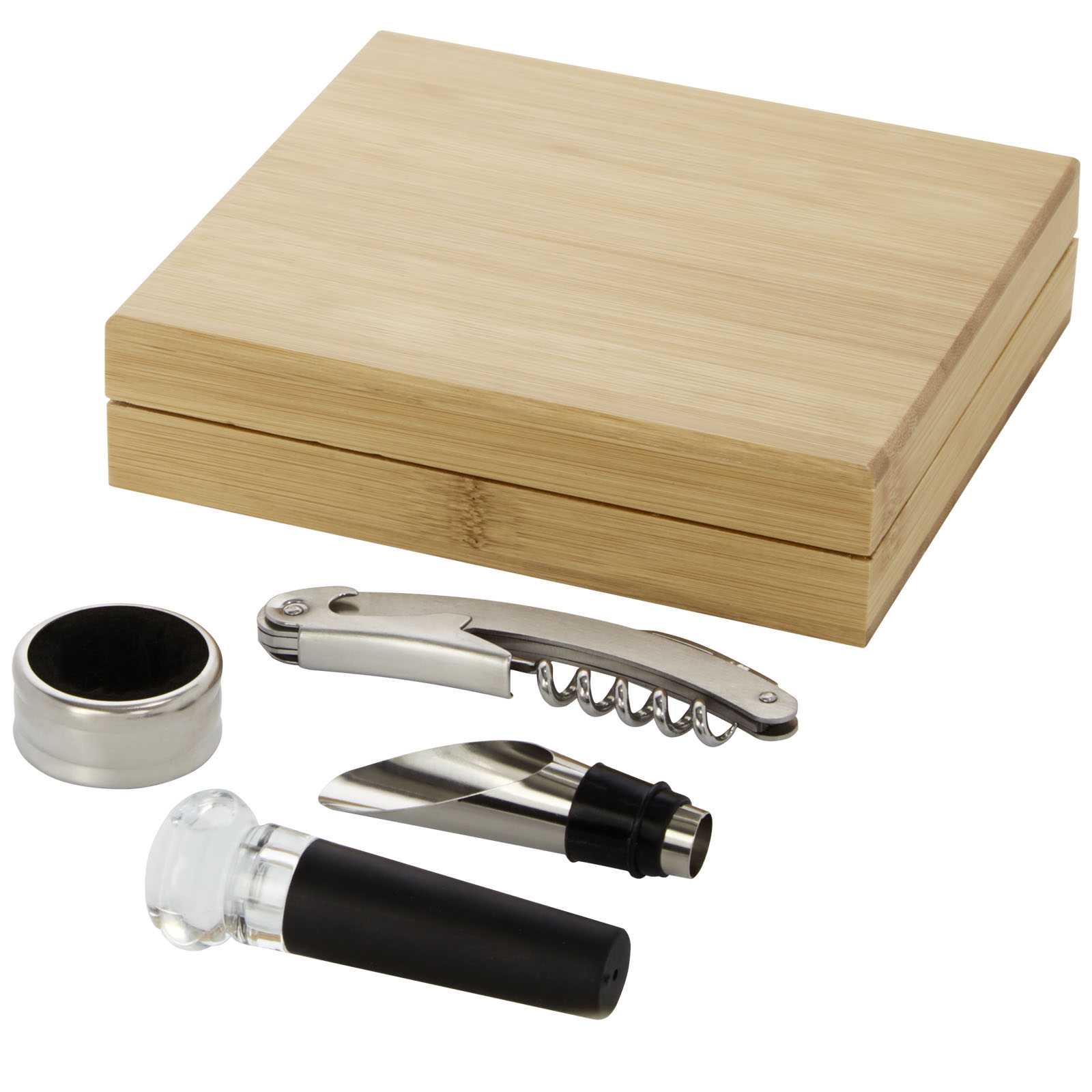 Sustainable Bamboo 4-piece Wine Set - Kingston upon Thames