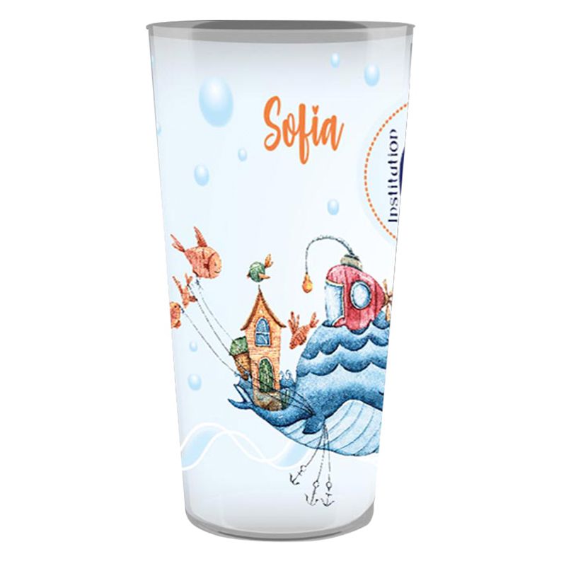 Personalized school cup with name 33 cl - Marine world