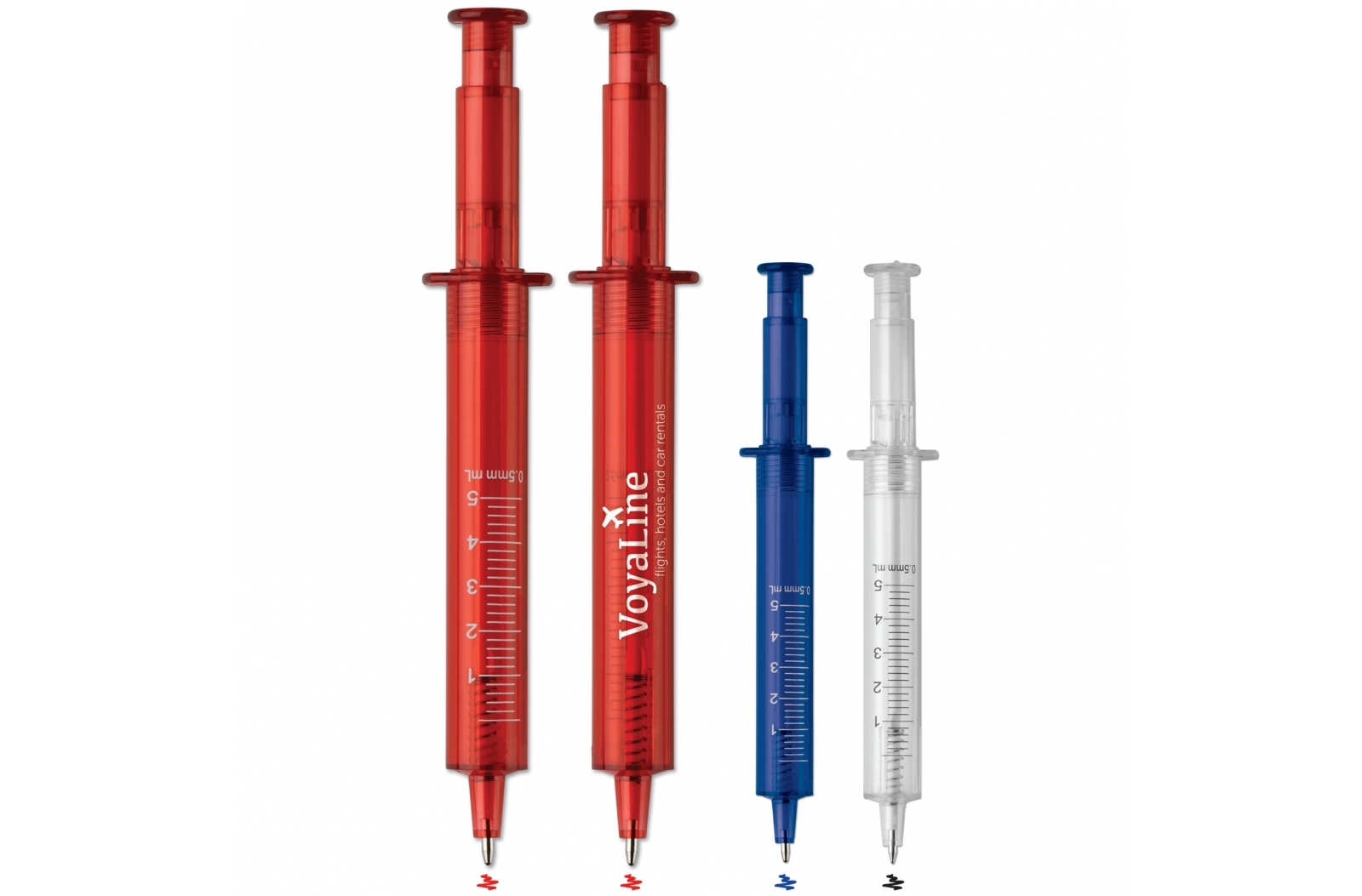 Transparent Multicolour Syringe Injection Pen - Marston Green