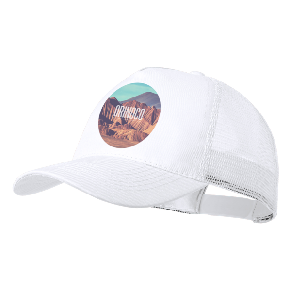 5 Panel Polyester Mesh Cap with Adjustable Plastic Closure - Banchory