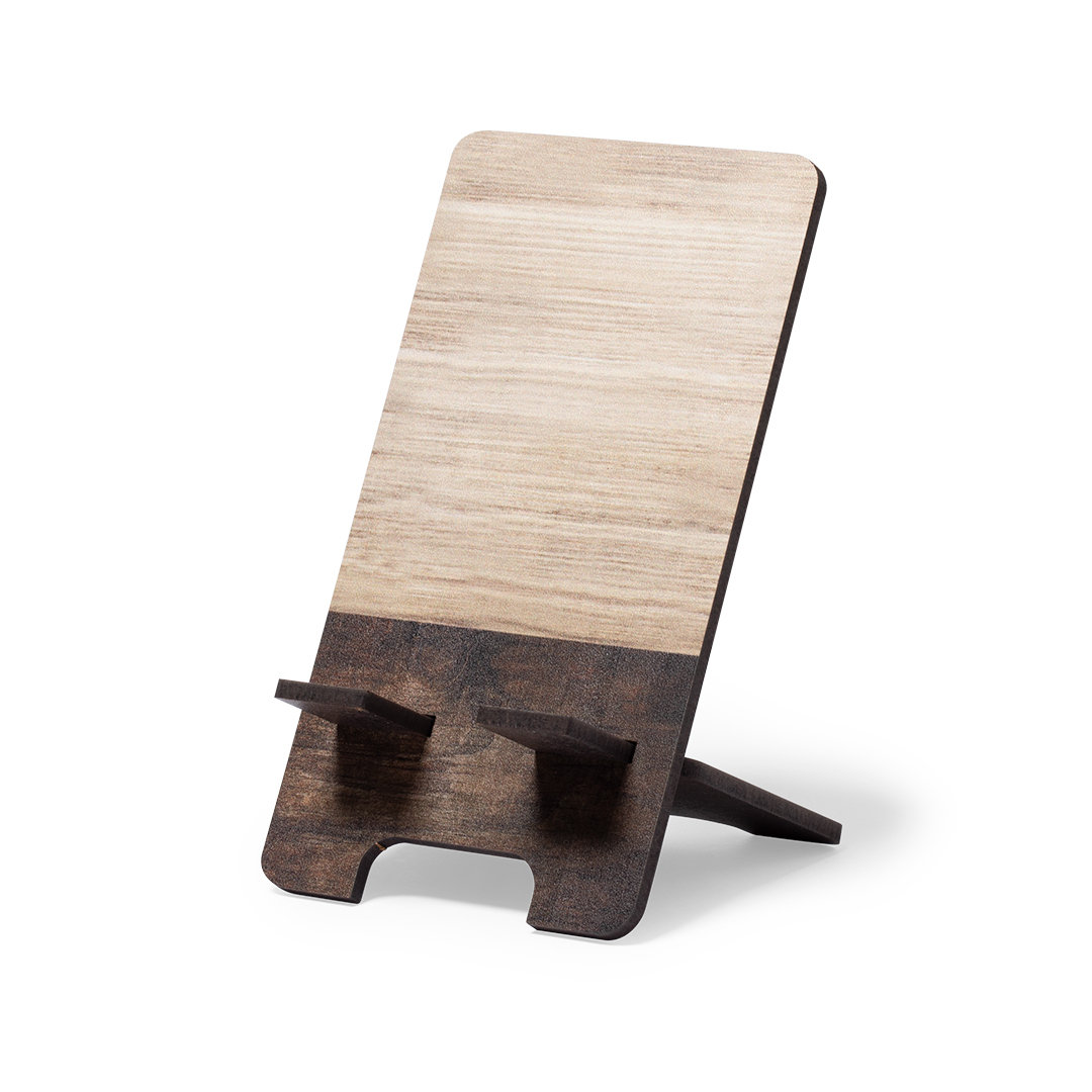 Bicolor Natural Wood Smartphone Holder - Ledbury