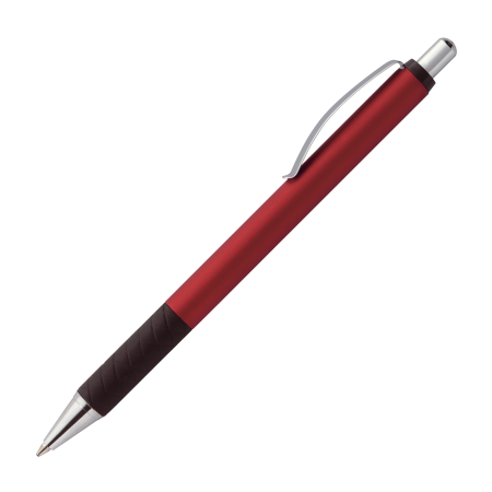 CAPRI Aluminum Ballpoint Pen with Comfortable Rubber Grip and Blue Ink - Hersham