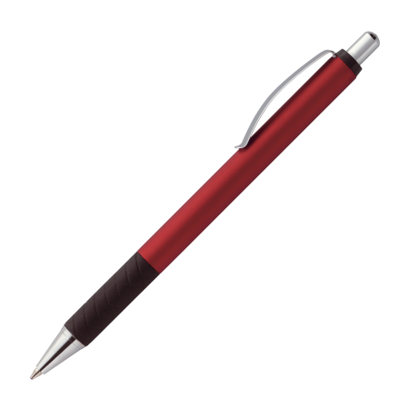 CAPRI Aluminium-Kugelschreiber mit ergonomischem Gummigriff und blauer Tinte - Dachau