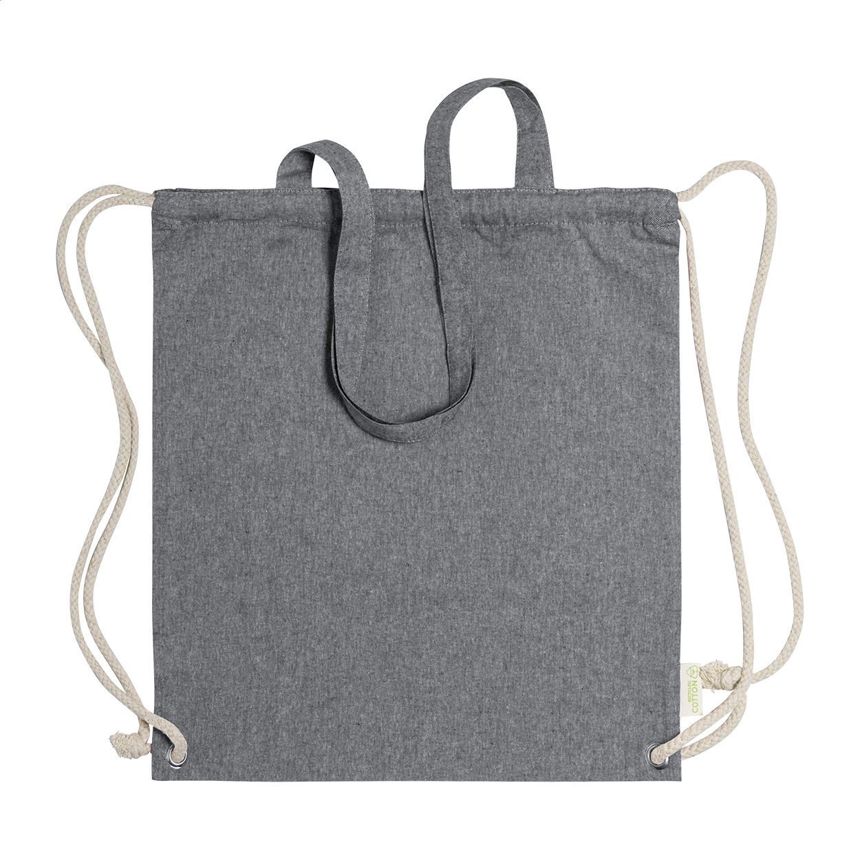 Holbery Turnbeutel aus recycelter Baumwolle mit Ihrem Logo