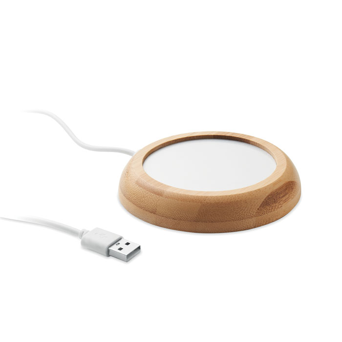 Warm Bamboo USB Coaster - Knockholt