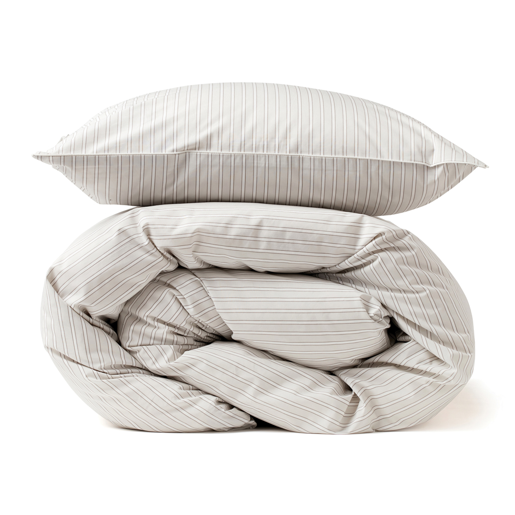 Percale Woven Cotton Duvet Cover Set - Llangollen printed with logo