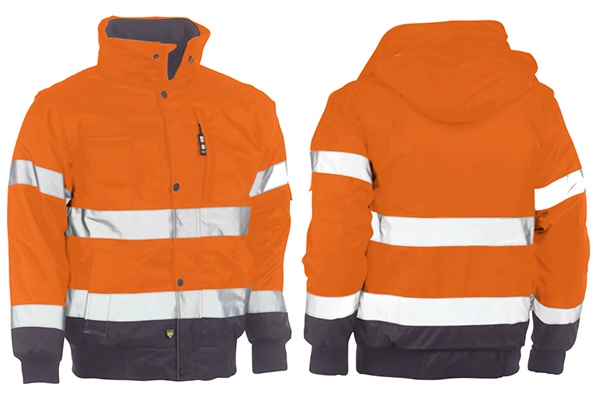 High Visibility Waterproof Multi-Pocket Jacket with Detachable Thermal Fleece - Tiverton