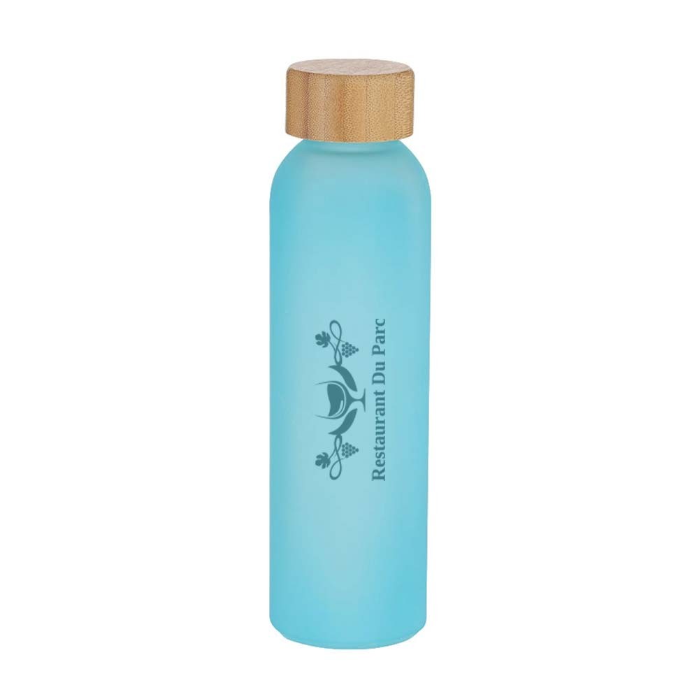 Frosted Bamboo Glass Bottle - Erdington