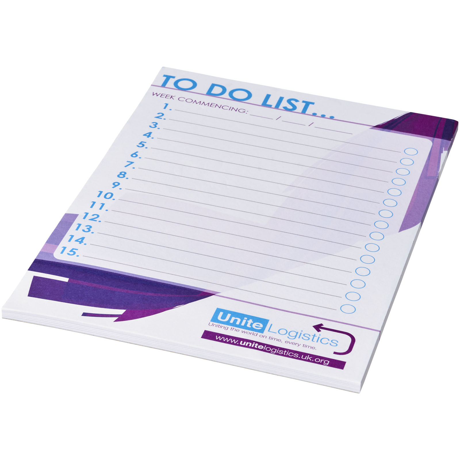 A5 size white Desk-Mate notepad - Bickleigh - Littlehampton