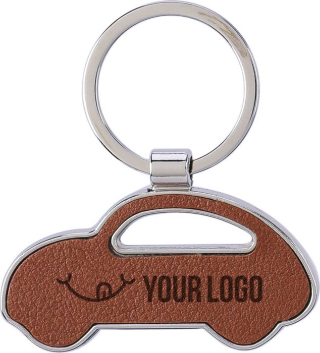 Car-Shaped Recycled Leather Keychain - Kirkdale