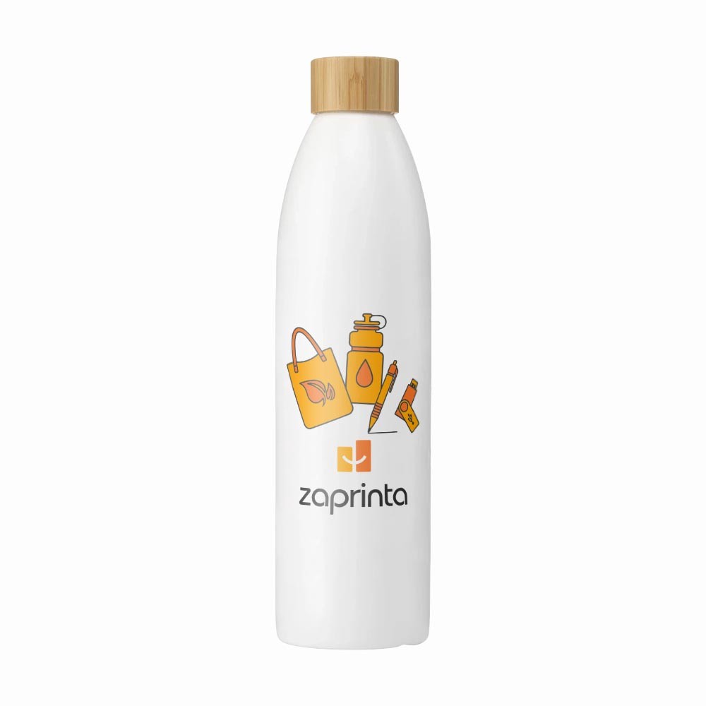 Reusable Slim Water Bottle with Bamboo Cap 500ml - Aldershot