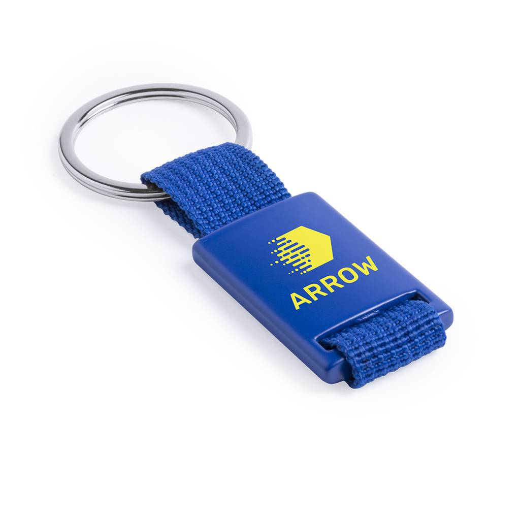 Personalisierter Schlüsselanhänger aus Aluminium mit Polyesterband - Le Havre