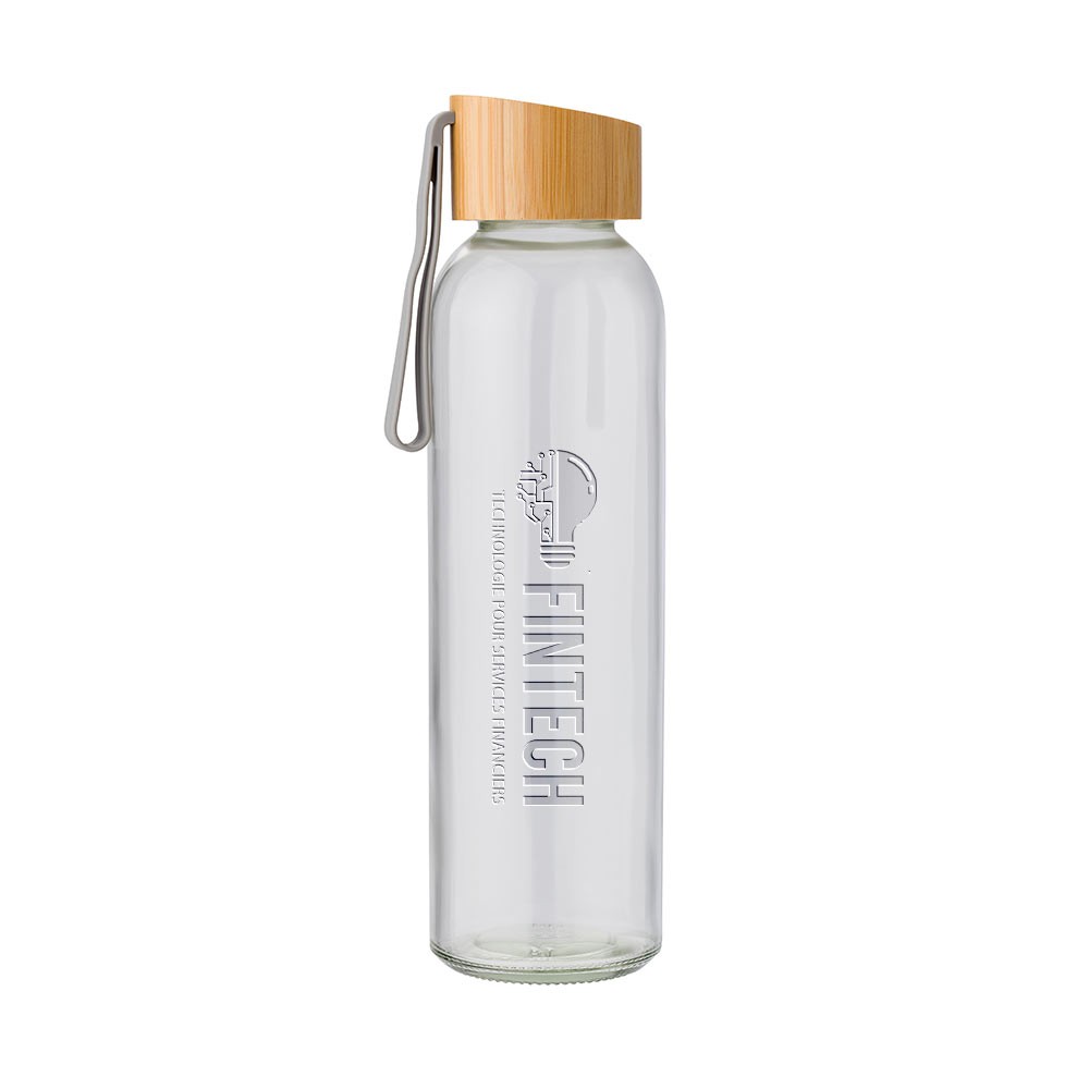 Bamboo Cap Glass Drinking Bottle - Keighley