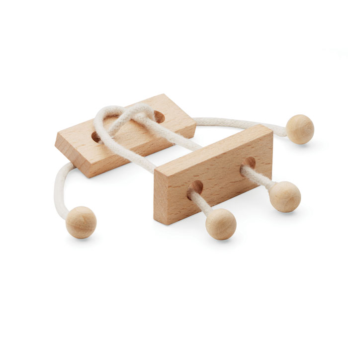 Rectangular Beech Wood Brain Teaser Puzzle - Cumbria - Tollerton