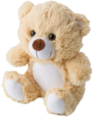 RPET Plush Toy Bear in Cotton Pouch - Emley