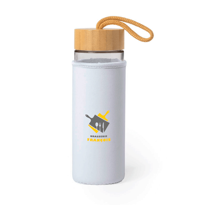 Eco-Friendly Bamboo and Glass Water Bottle - Odiham
