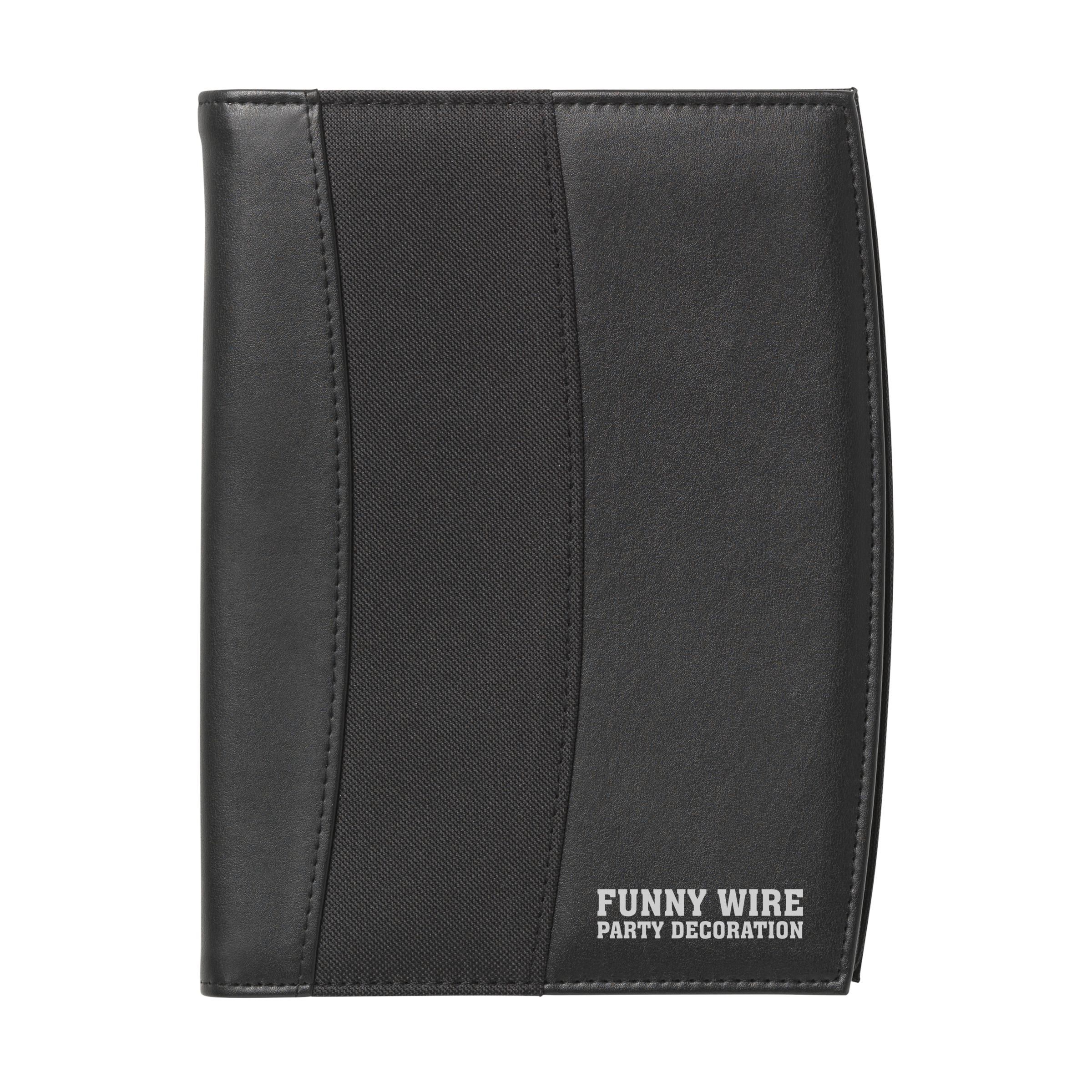 Conference Folder made of Polyester and Faux Leather in A5 Size - Skye