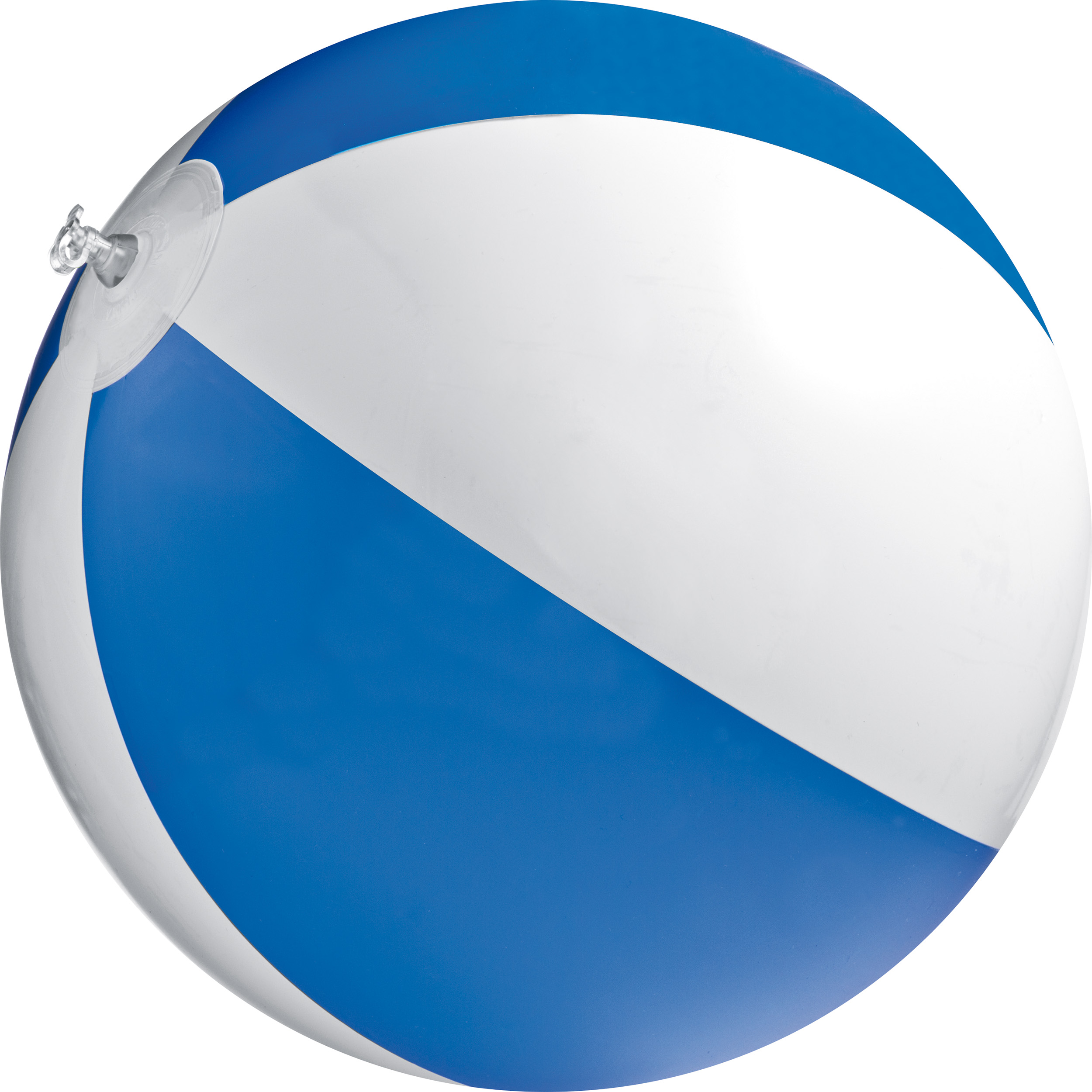 A beach ball that has a logo printed on it, located in Black Notley - North End