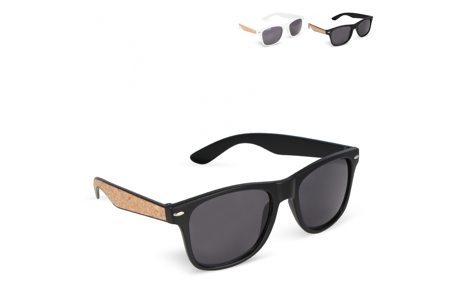 Justin RPC sunglasses with cork inlay and UV400 protection - New Forest