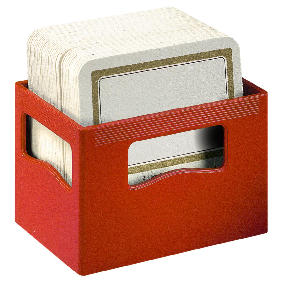 A novelty notelet box shaped like a beer crate that also serves as a beer mat stand. - Kenilworth