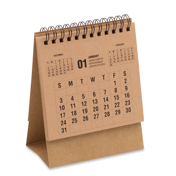 Desk calendar for 4 years