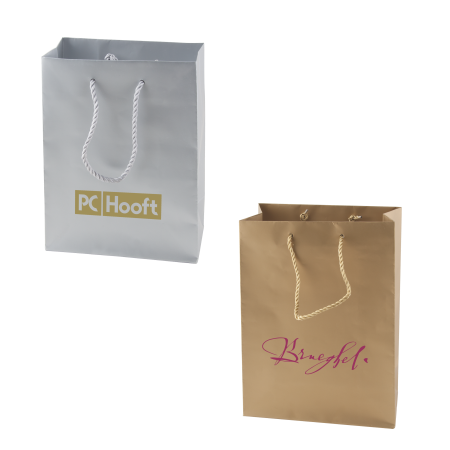 Silver and Gold Matte Paper Bag - Fort Augustus