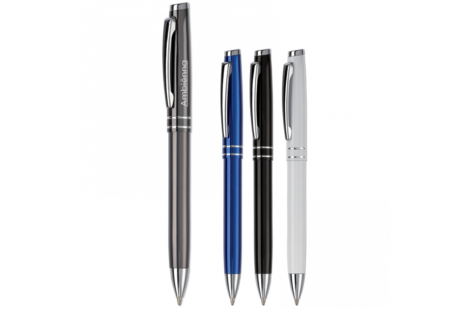 Aluminum Striped Ball Pen - Barham Road