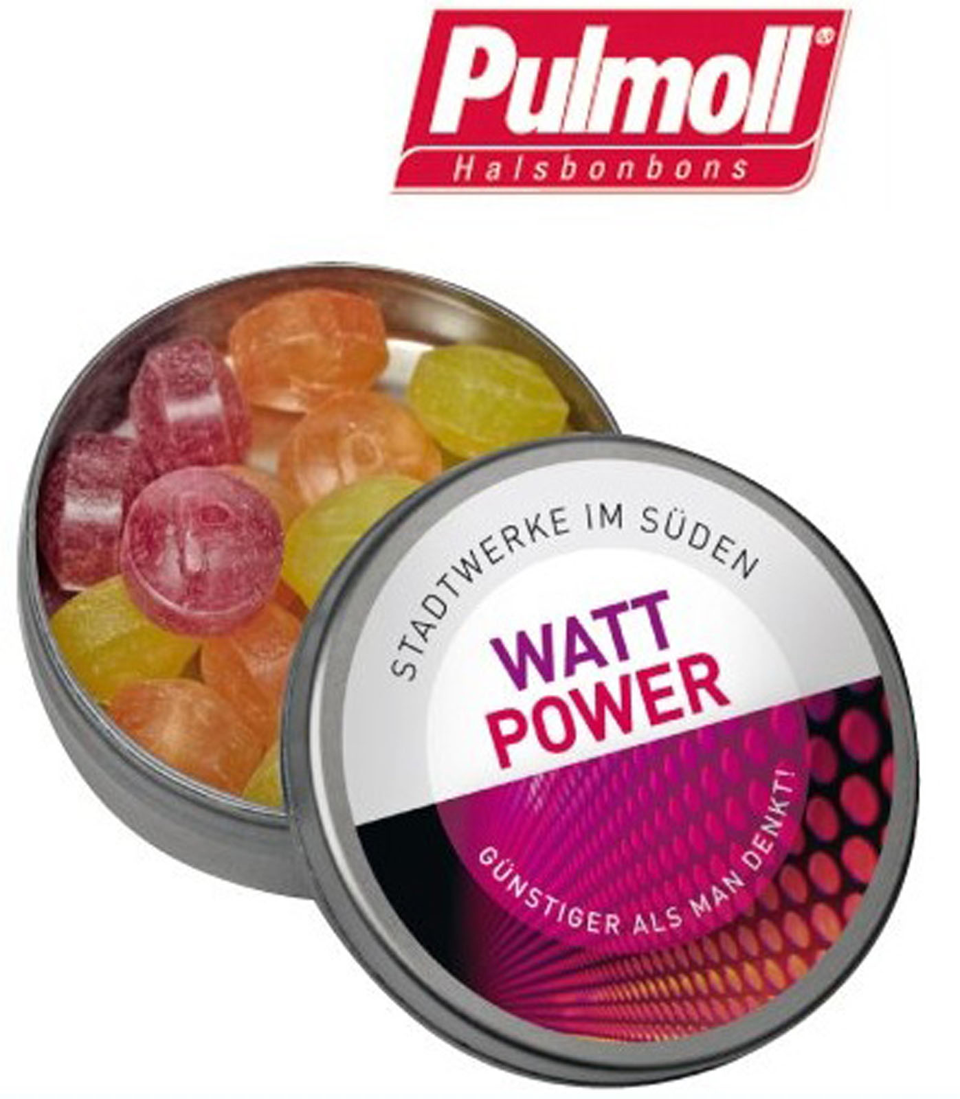 Round Tin Pulmol Candies for Throat - Little Snoring - Epsom and Ewell