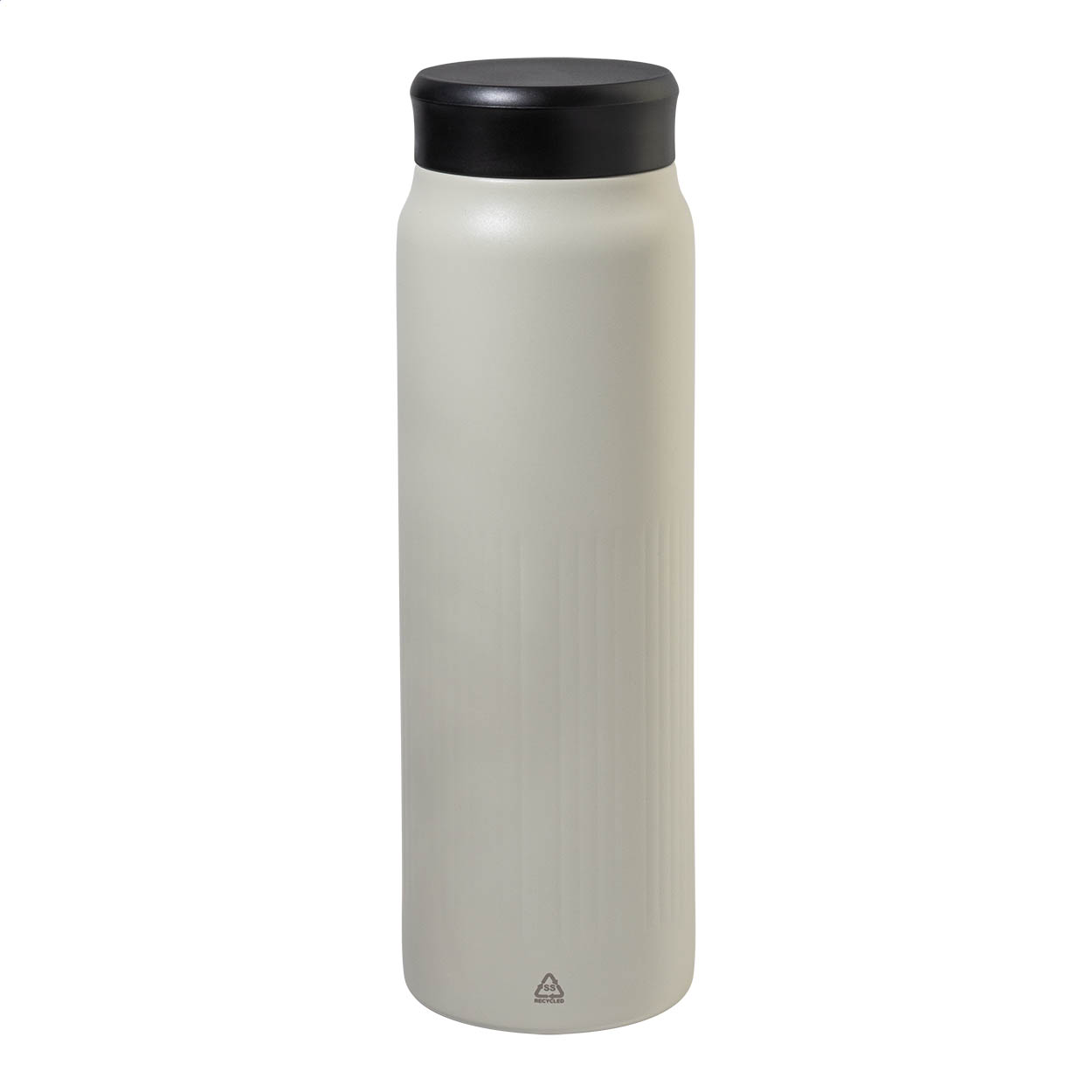 Nuptse 600 ml recycled stainless steel insulated bottle with logo