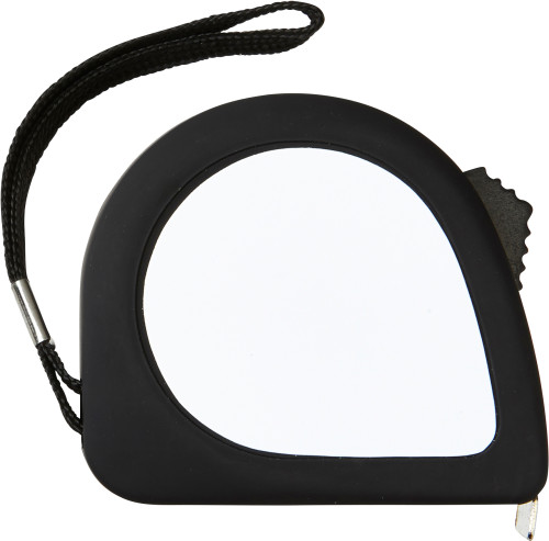 Metal and Rubber Tape Measure with Wrist Strap and Belt Clip Attachment - Piddlehinton